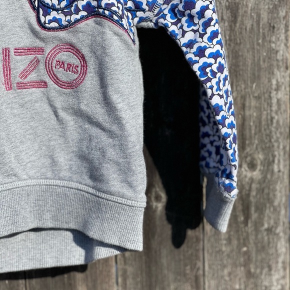 Kenzo Kids Sweatshirt Embroidered Lion & Tiger For Girls - Picture 3 of 6